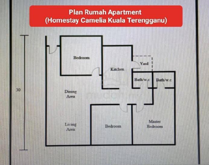 Homestay Kuala Terengganu Rose House Pantai Batu Buruk Dış mekan fotoğraf